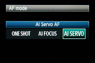 Scelta modalità AF autofocus fotocamere Canon e Nikon